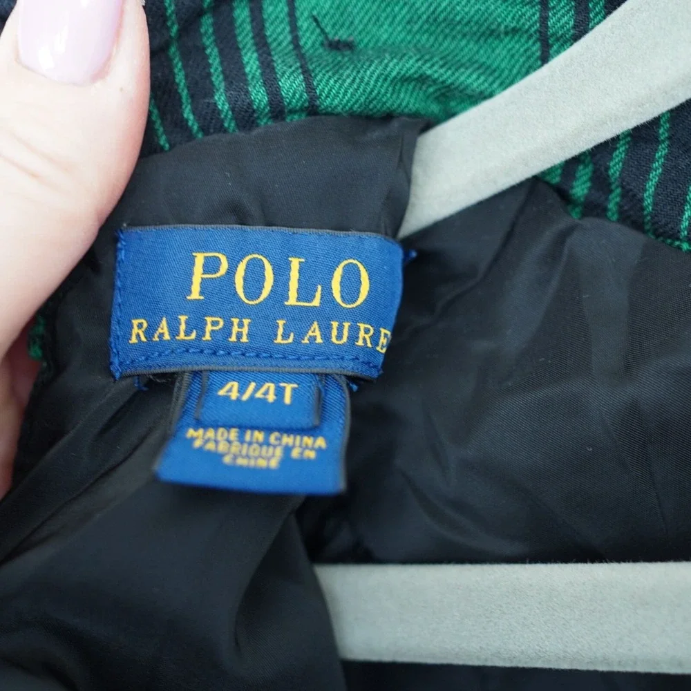 Polo Ralph‎ Lauren Girls Size 4T Checkered Drop Waist Classic Dress